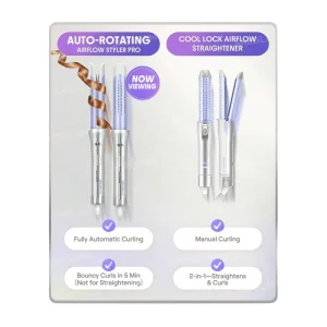 فر کننده و حالت دهنده مو شیگلم مدل Airflow Styler Pro-25_32mm چرخشی